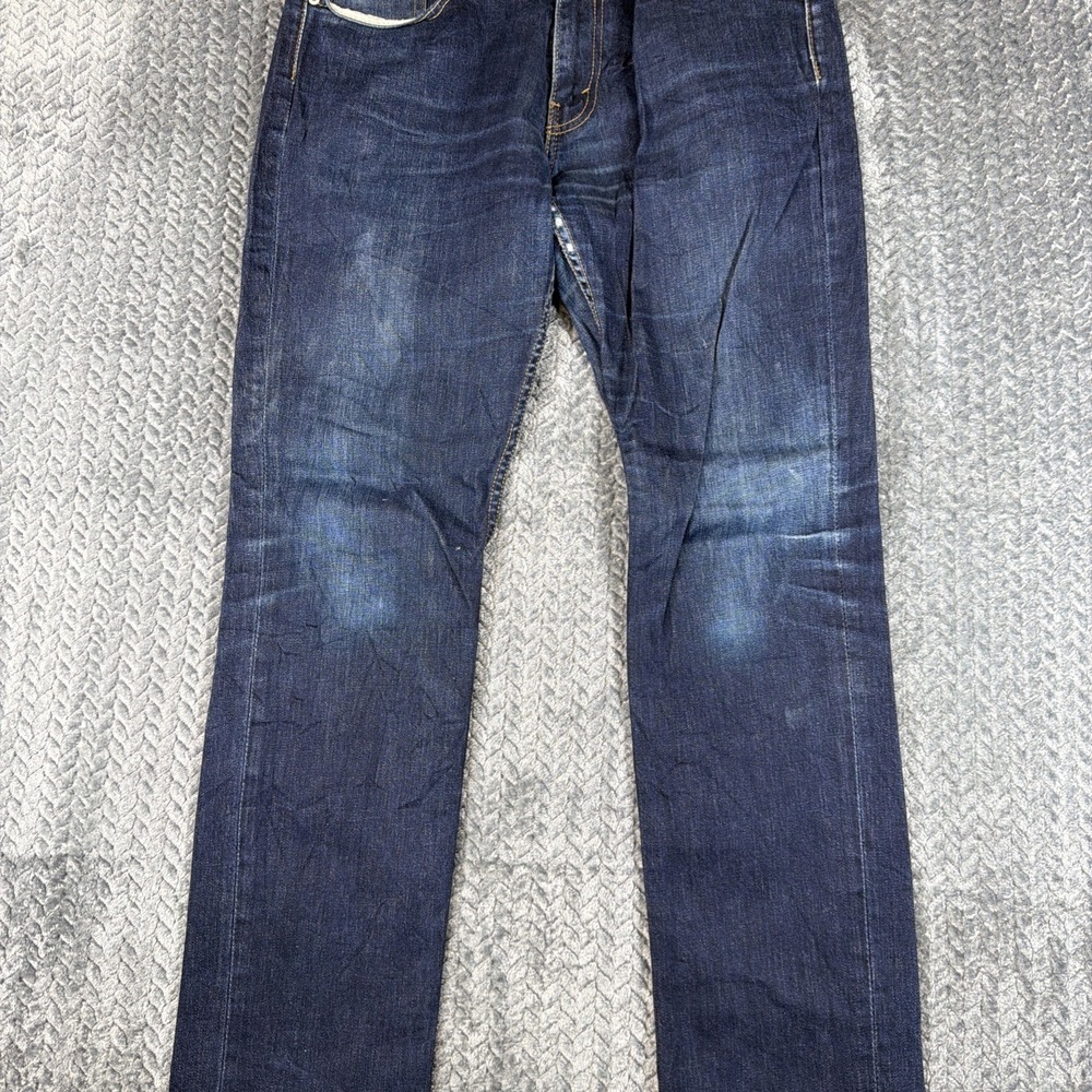 Levi's 511 Jeans Mens 34x32 Blue Denim Slim‎ Fit Stretch Five Pocket Dark Wash